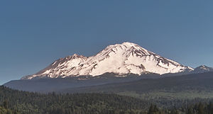 Mt. Shasta California, from the south near Dun...