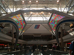 English: The entrance to Concourse B , Denver ...